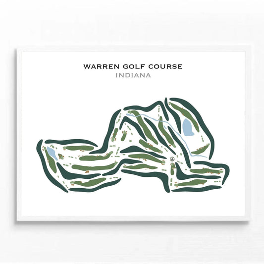 Warren Golf Course, Indiana - Printed Golf Courses