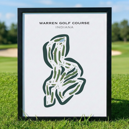 Warren Golf Course, Indiana - Printed Golf Courses