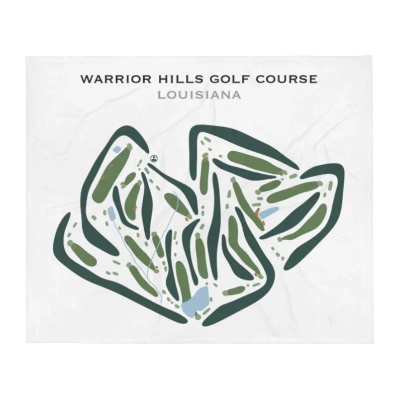 Warrior Hills Golf Course, Louisiana - Printed Golf Courses