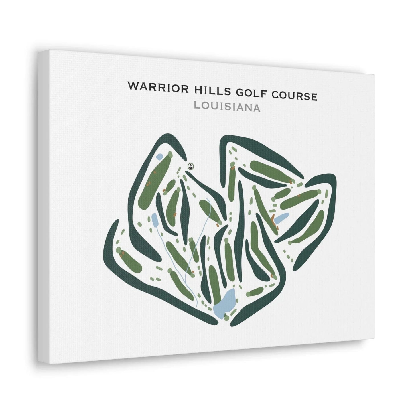 Warrior Hills Golf Course, Louisiana - Printed Golf Courses