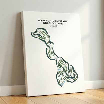 Wasatch Mountain Golf Course, Midway Utah - Printed Golf Courses