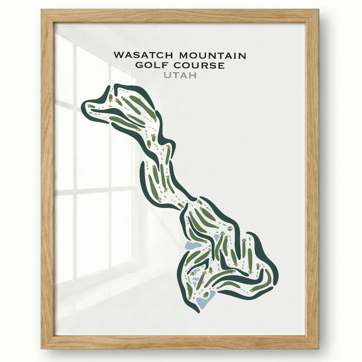 Wasatch Mountain Golf Course, Midway Utah - Printed Golf Courses