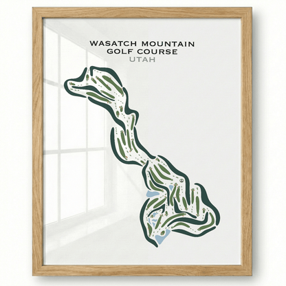 Wasatch Mountain Golf Course, Midway Utah - Printed Golf Courses