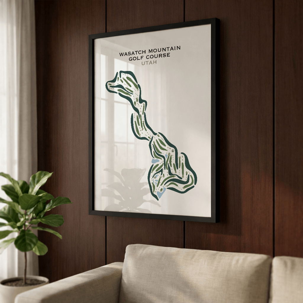 Wasatch Mountain Golf Course, Midway Utah - Printed Golf Courses