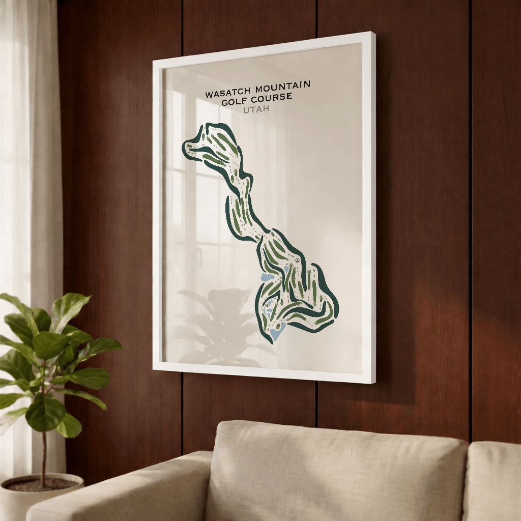Wasatch Mountain Golf Course, Midway Utah - Printed Golf Courses