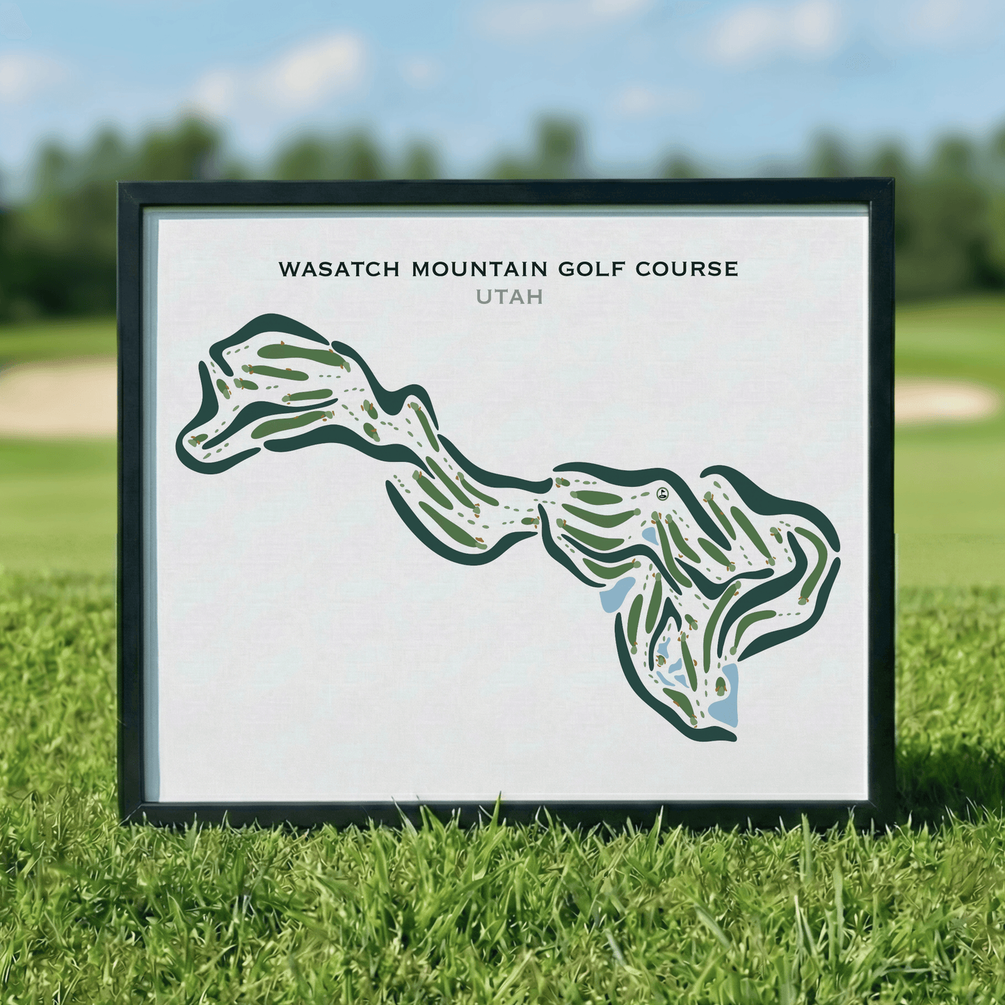Wasatch Mountain Golf Course, Midway Utah, Horizontal - Printed Golf Courses