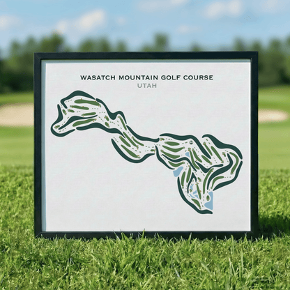 Wasatch Mountain Golf Course, Midway Utah, Horizontal - Printed Golf Courses