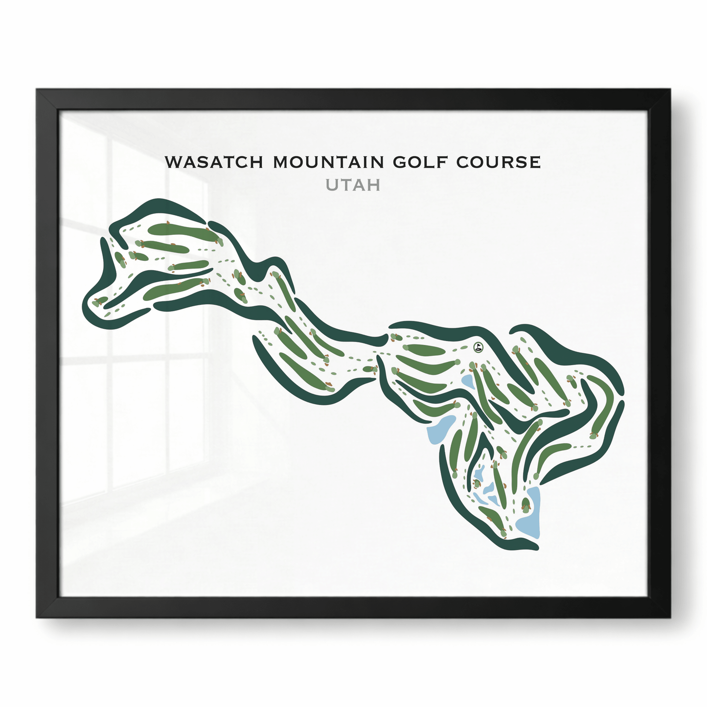 Wasatch Mountain Golf Course, Midway Utah, Horizontal - Printed Golf Courses