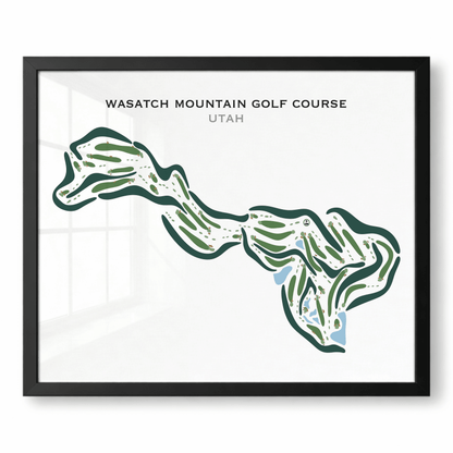 Wasatch Mountain Golf Course, Midway Utah, Horizontal - Printed Golf Courses