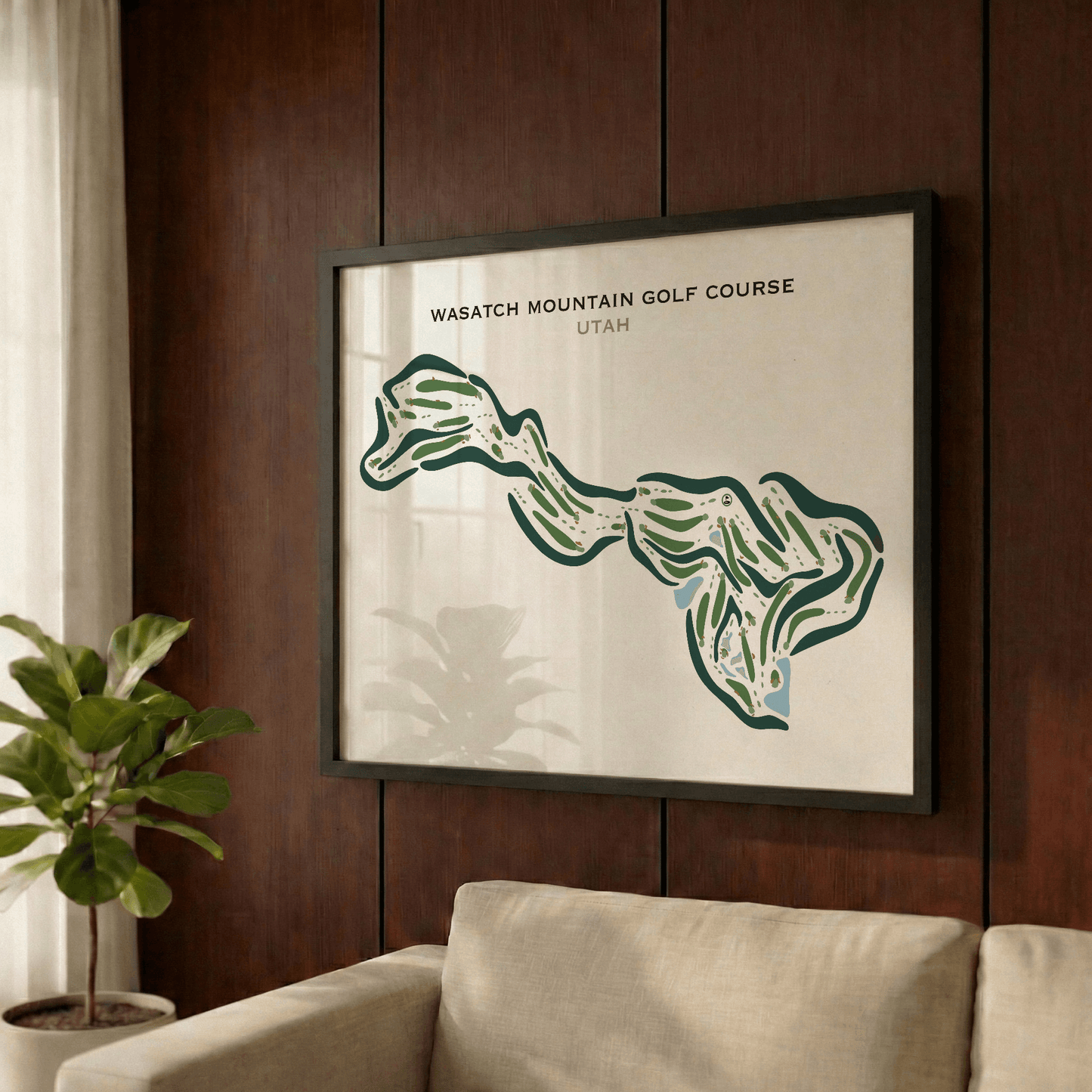 Wasatch Mountain Golf Course, Midway Utah, Horizontal - Printed Golf Courses