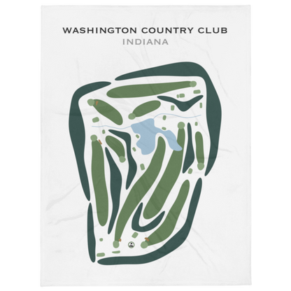 Washington Country Club, Indiana - Printed Golf Courses