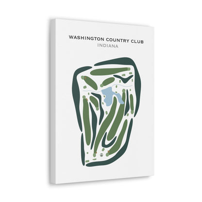 Washington Country Club, Indiana - Printed Golf Courses