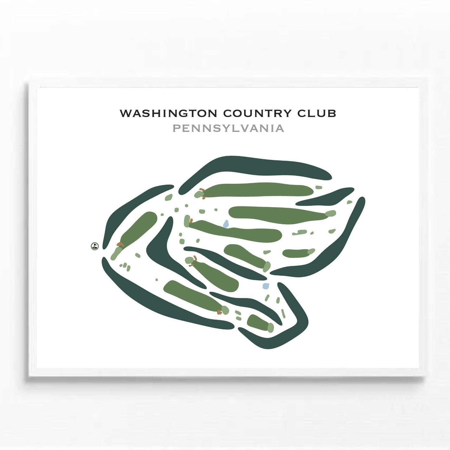 Washington Country Club, Pennsylvania - Printed Golf Courses