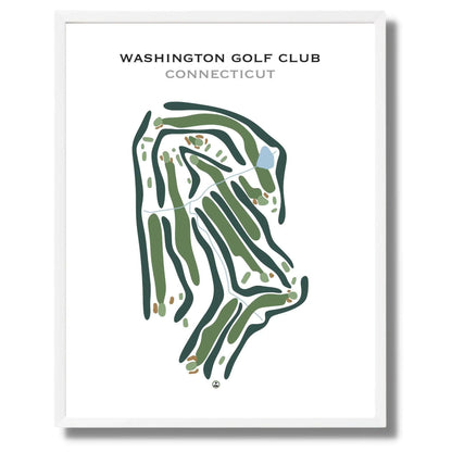 Washington Golf Club, Connecticut - Printed Golf Course