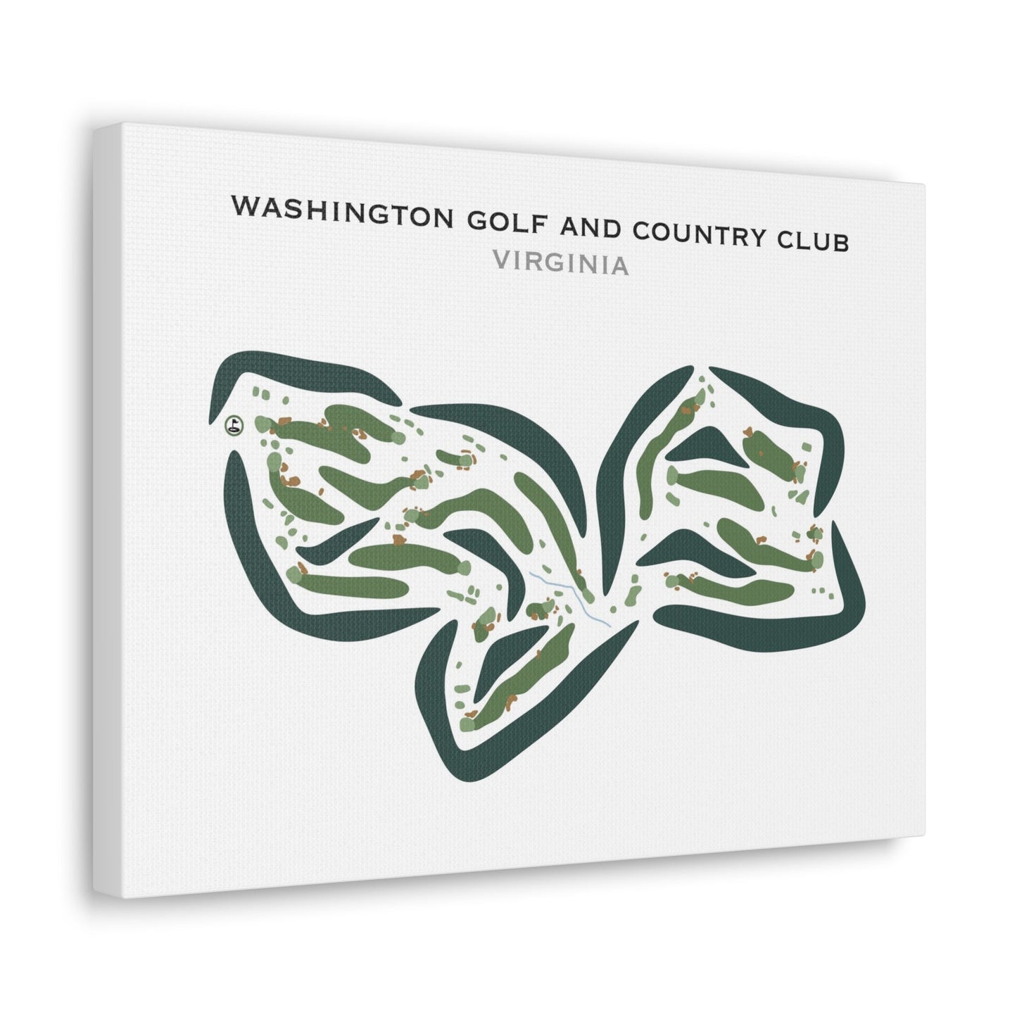Washington Golf & Country Club, Virginia - Printed Golf Courses