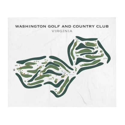 Washington Golf & Country Club, Virginia - Printed Golf Course