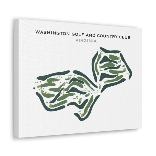 Washington Golf & Country Club, Virginia - Printed Golf Course