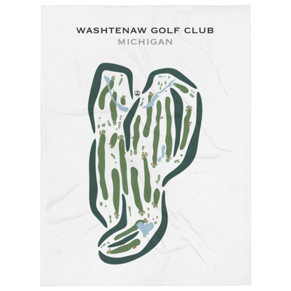 Washtenaw Golf Club, Michigan - Printed Golf Courses