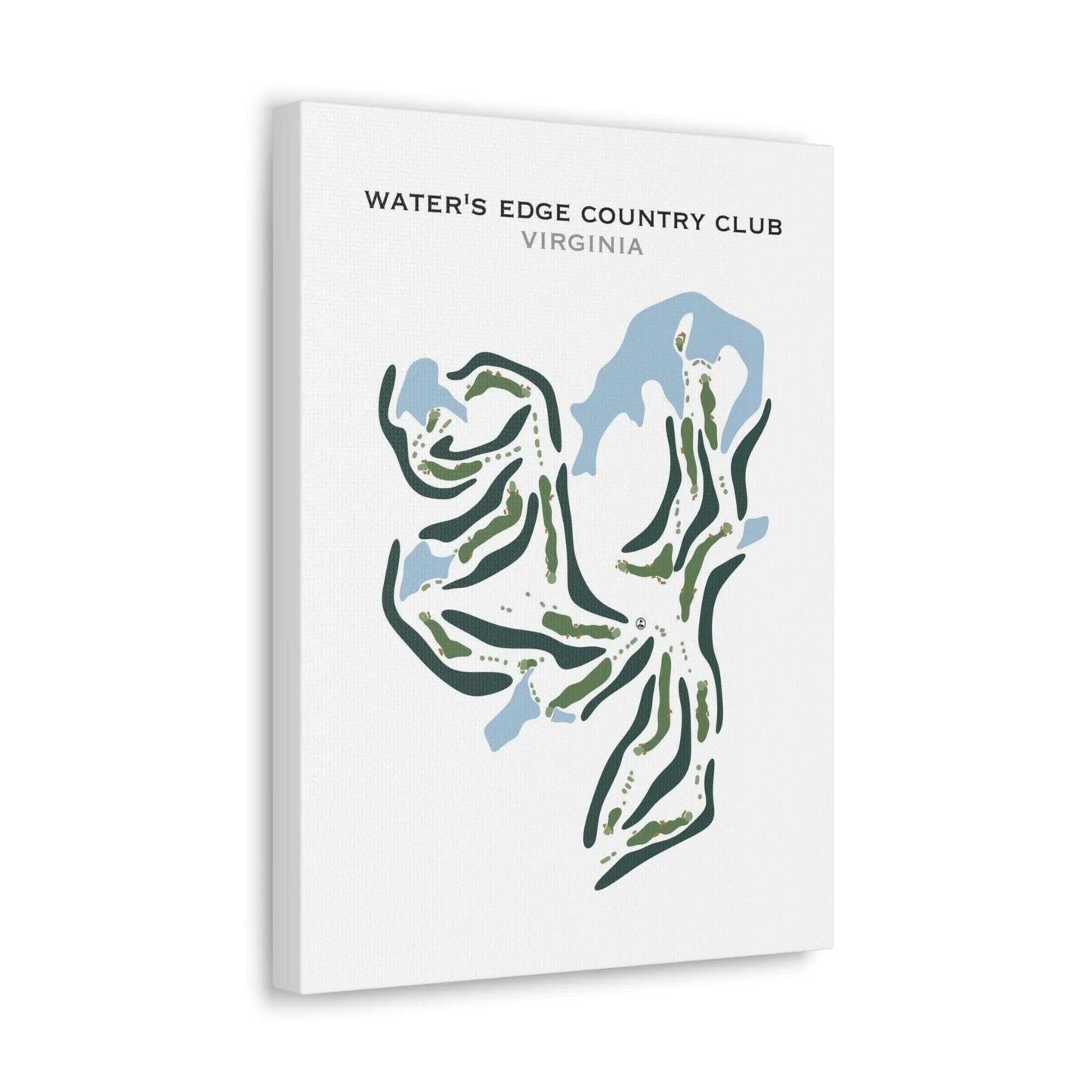 Water's Edge Country Club, Virginia - Printed Golf Course