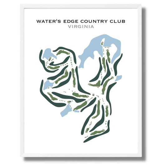 Water's Edge Country Club, Virginia - Printed Golf Course