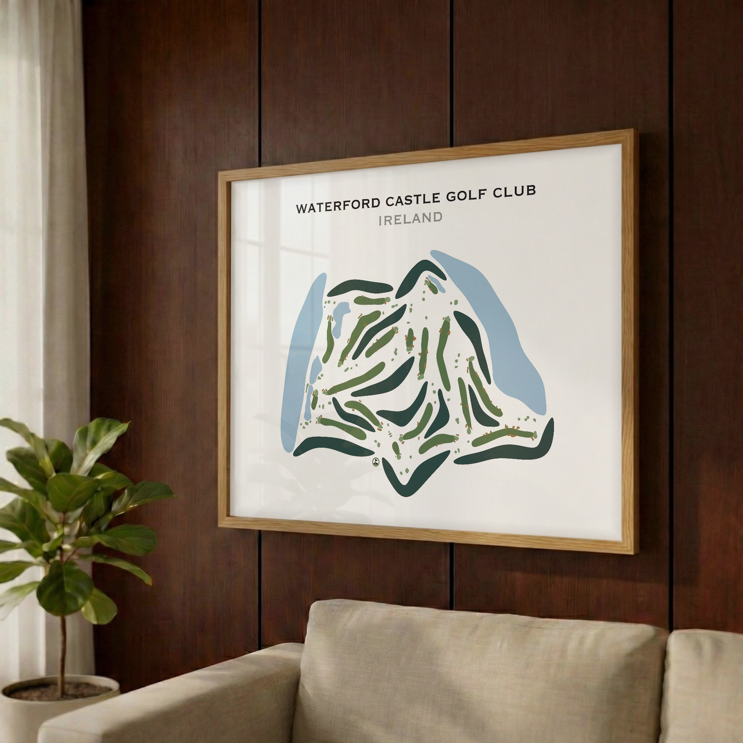 Waterford Castle Golf Club, Ireland - Printed Golf Courses