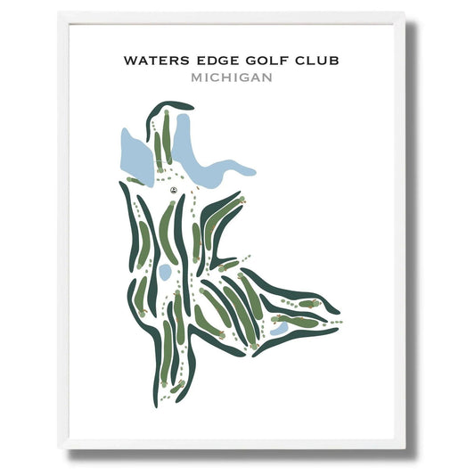 Waters Edge Golf Club, Michigan - Printed Golf Courses