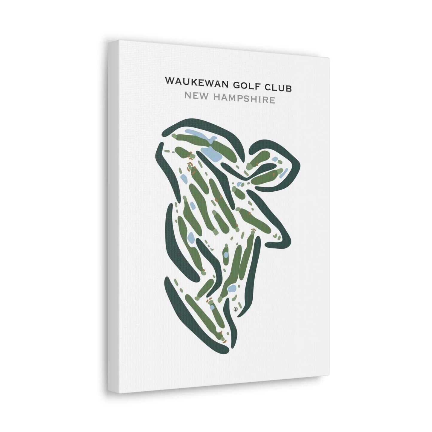 Waukewan Golf Club, New Hampshire - Printed Golf Courses