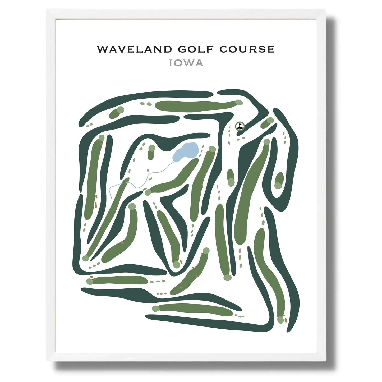 Waveland Golf Course, Iowa - Printed Golf Courses