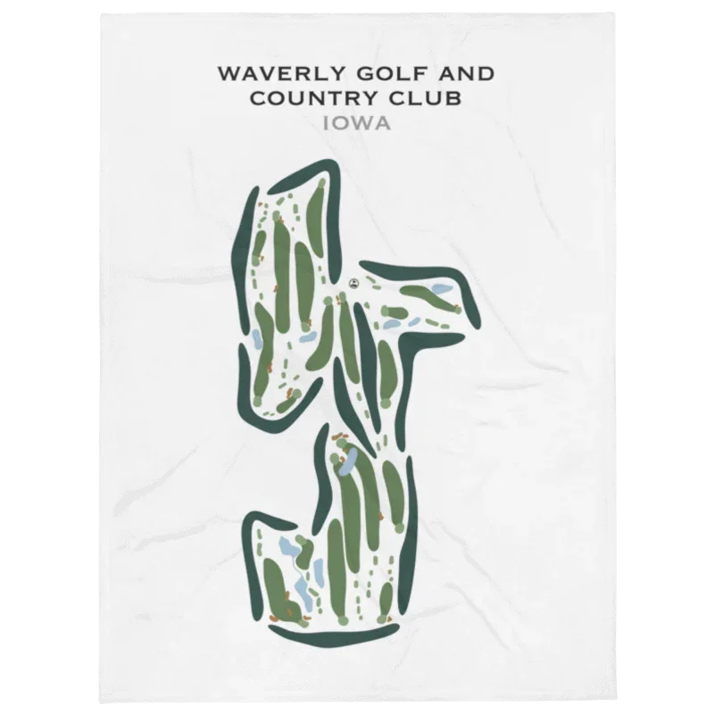Waverly Golf & Country Club, Iowa - Printed Golf Course