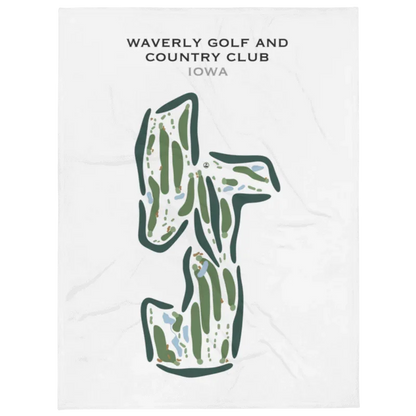 Waverly Golf & Country Club, Iowa - Printed Golf Course