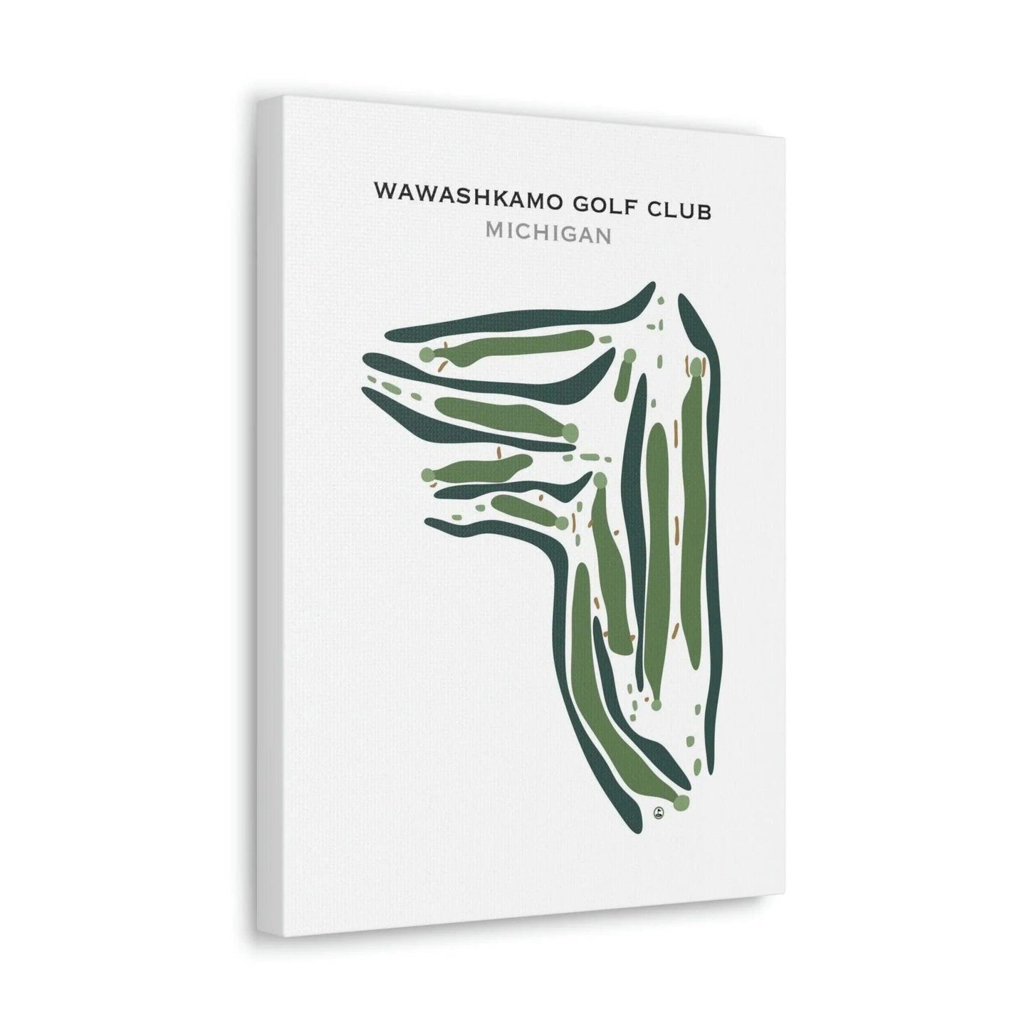 Wawashkamo Golf Club, Michigan - Printed Golf Courses
