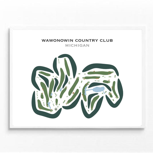 Wawonowin Country Club, Michigan - Printed Golf Courses