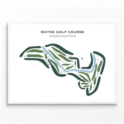 Wayne Golf Course, Washington - Printed Golf Courses