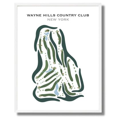Wayne Hills Country Club, New York - Printed Golf Courses