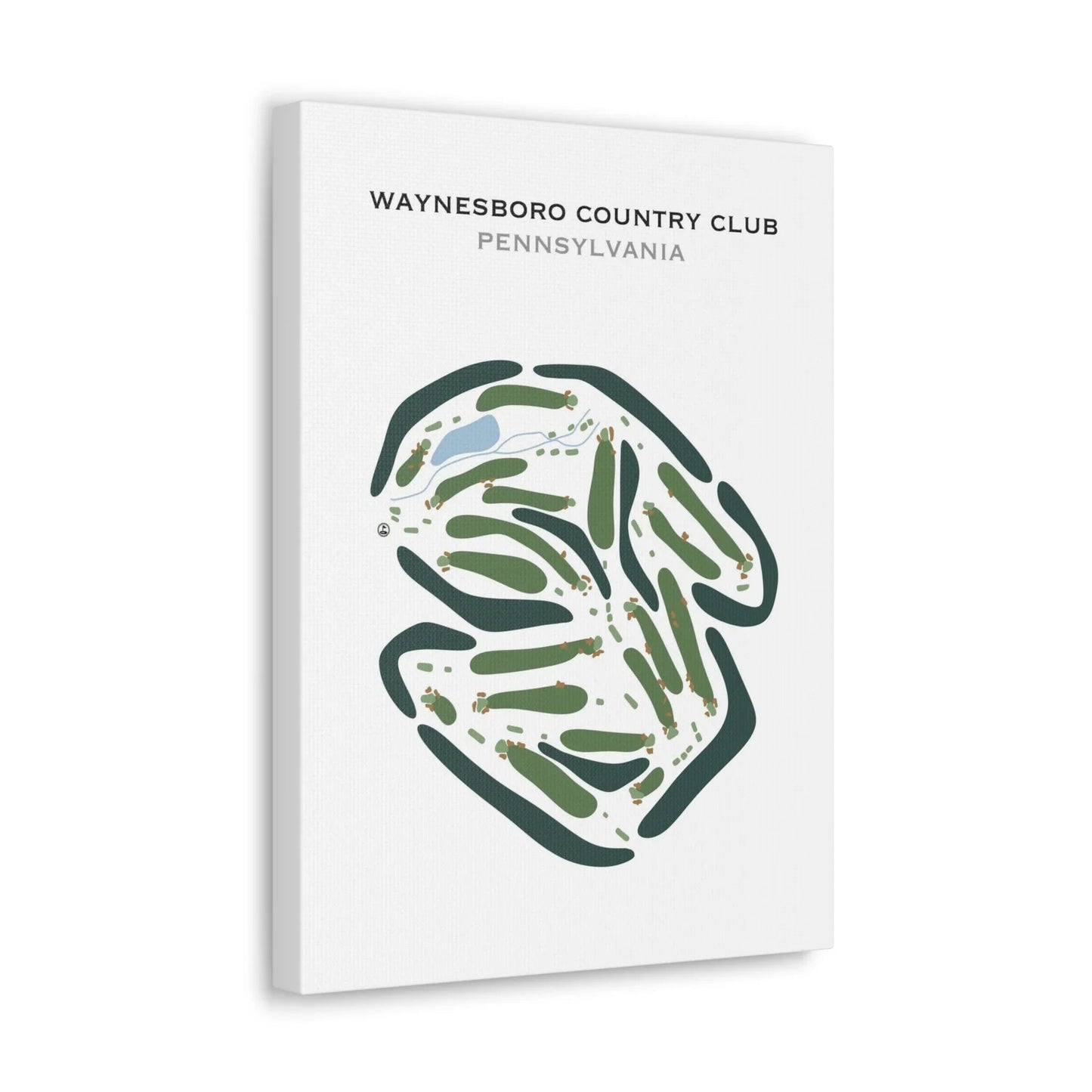 Waynesboro Country Club, Pennsylvania - Printed Golf Courses