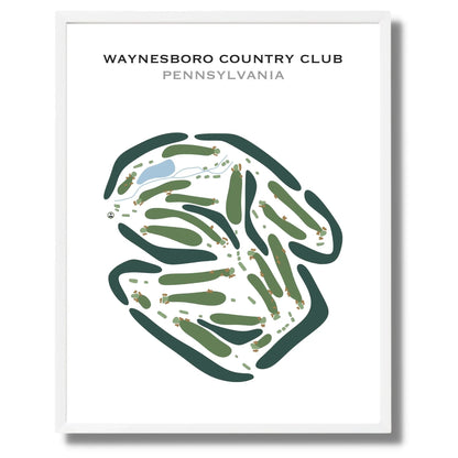 Waynesboro Country Club, Pennsylvania - Printed Golf Courses