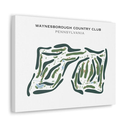 Waynesborough Country Club, Pennsylvania - Printed Golf Course