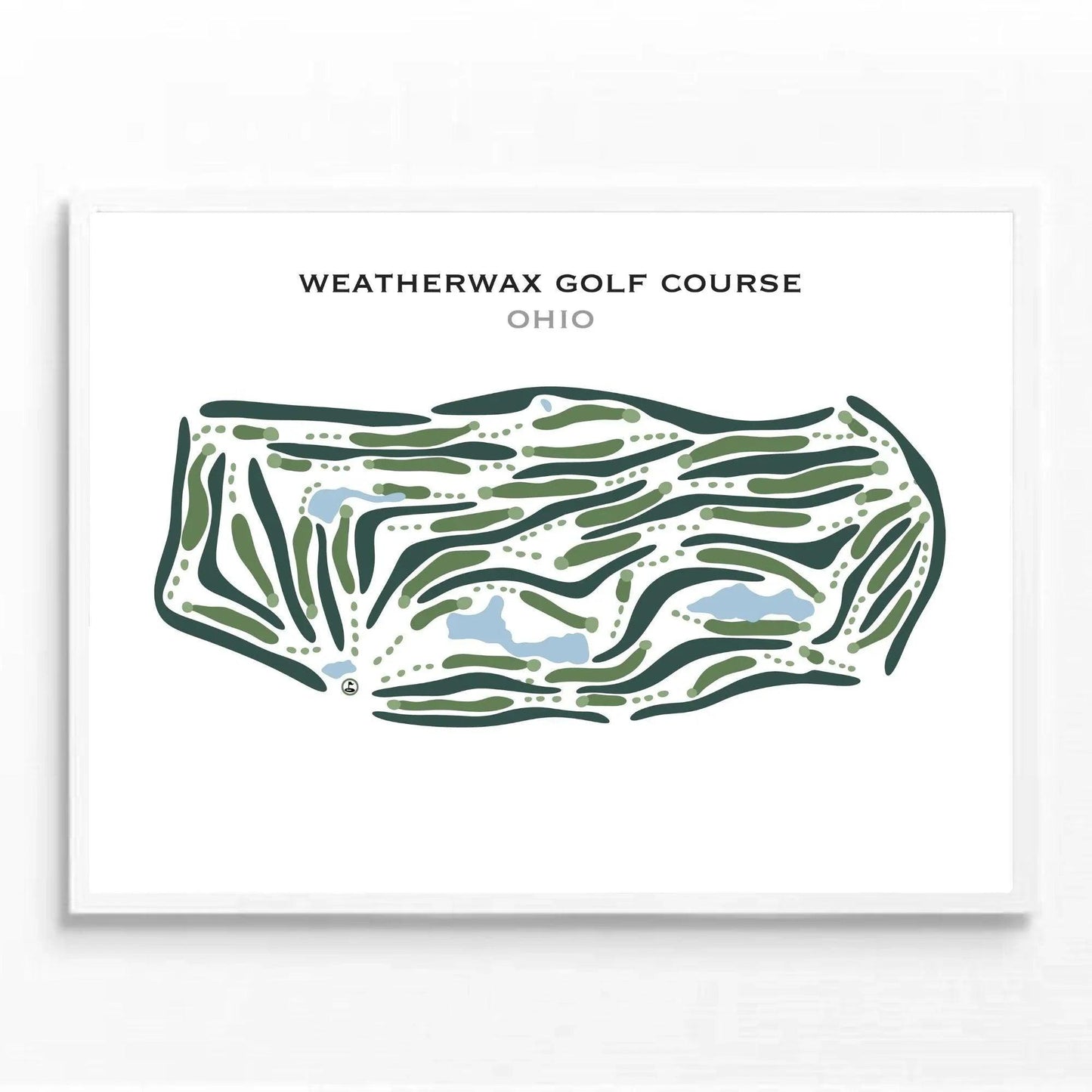 Weatherwax Golf Course, Ohio - Printed Golf Courses