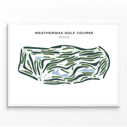 Weatherwax Golf Course, Ohio - Printed Golf Courses