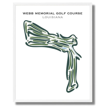 Webb Memorial Golf Course, Louisiana - Printed Golf Courses