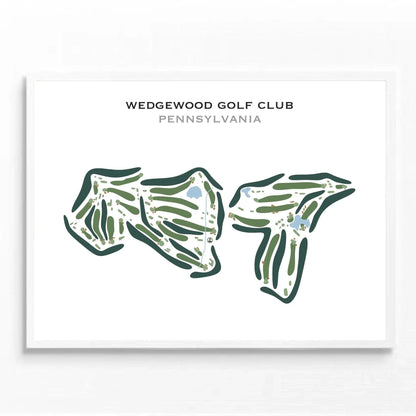 Wedgewood Golf Club, Pennsylvania - Printed Golf Course
