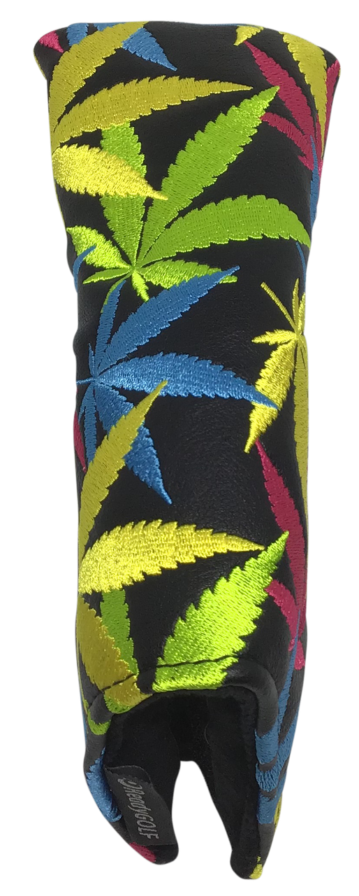 Weed All-Over Embroidered Putter Cover - Blade by ReadyGOLF