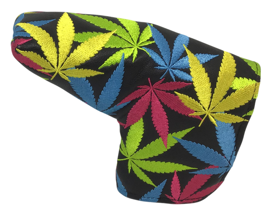 Weed All-Over Embroidered Putter Cover - Blade by ReadyGOLF