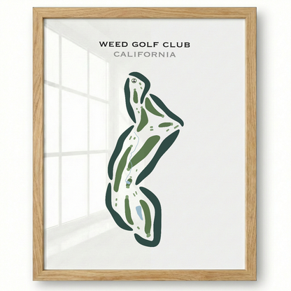 Weed Golf Club, California - Printed Golf Courses