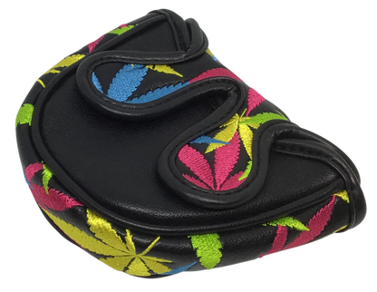 Weed All-Over Embroidered Putter Cover - Mallet by ReadyGOLF