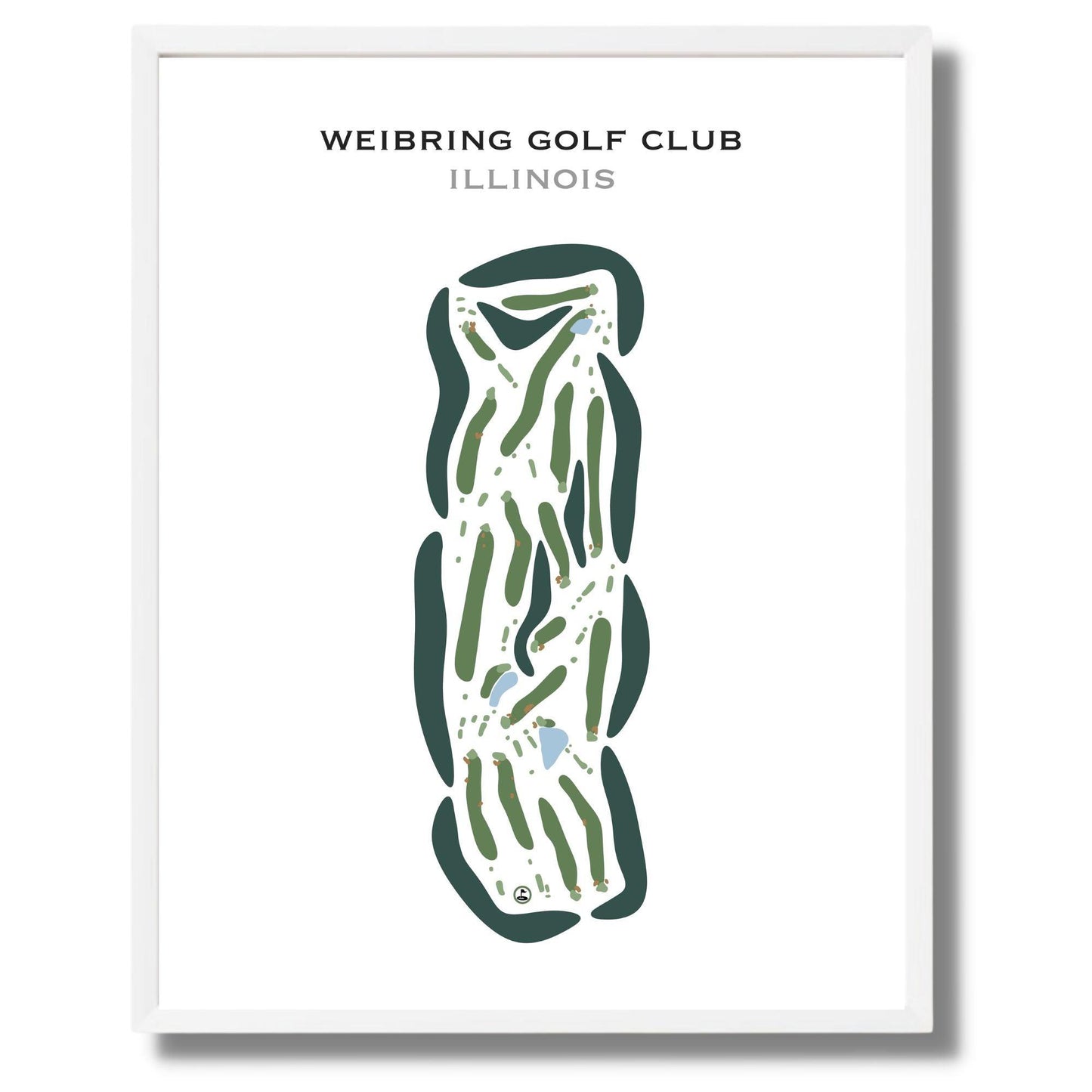 Weibring Golf Club, Illinois - Printed Golf Courses