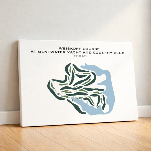 Weiskopf Course at Bentwater Yacht & Country Club, Texas - Printed Golf Courses