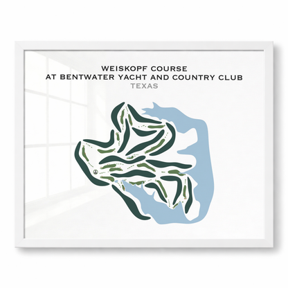 Weiskopf Course at Bentwater Yacht and Country Club, Texas - Printed Golf Courses