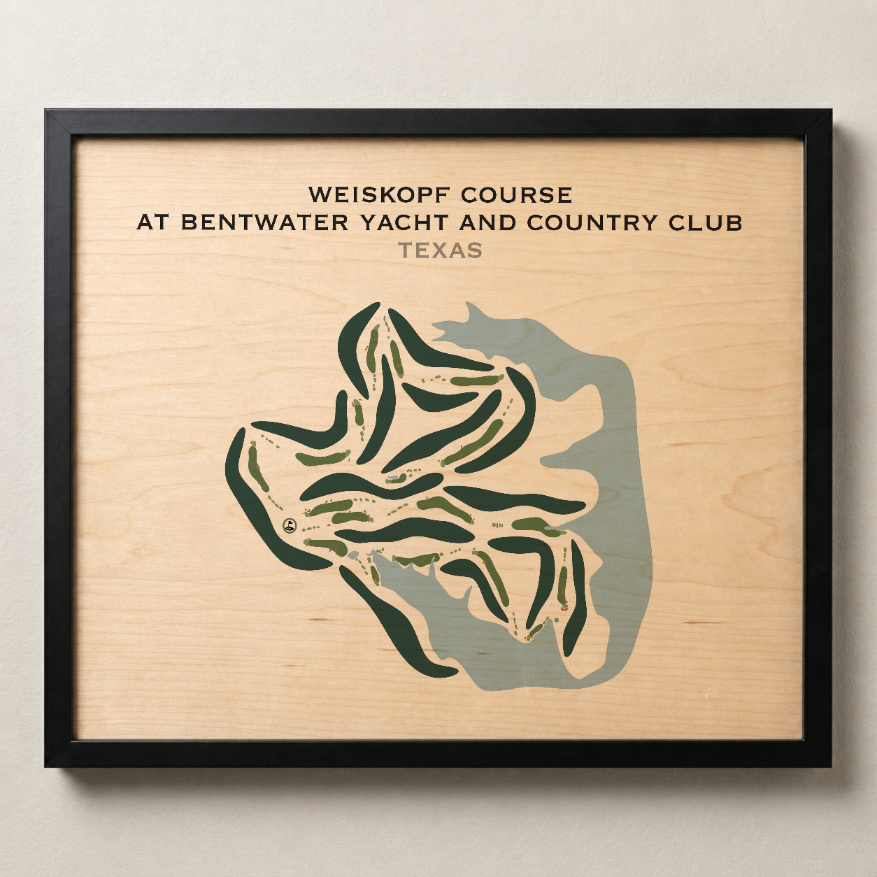 Weiskopf Course at Bentwater Yacht and Country Club, Texas - Printed Golf Courses