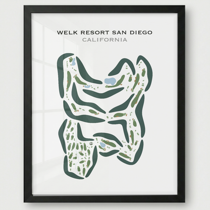 Welk Resort San Diego, California - Printed Golf Courses